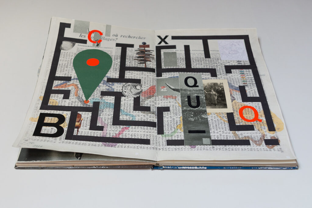 Les collages qui - mail art project Coupee Collage Collective
